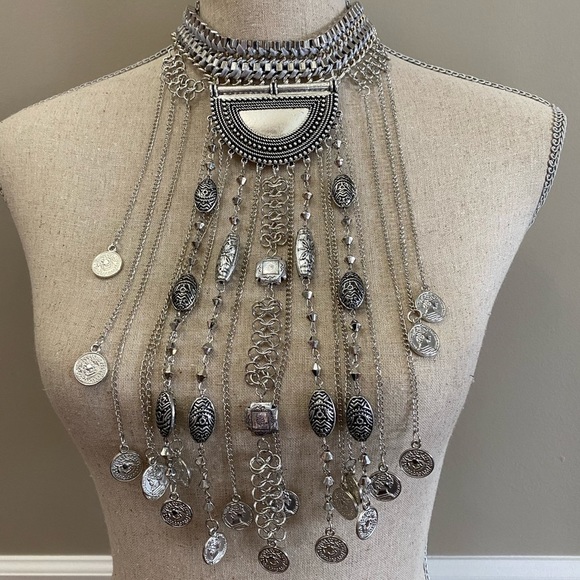 Bohemian Long Statement Necklace (last piece) - Picture 3 of 3